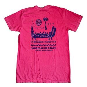 Florida Yard Dog Jamaican Me Crazy Hilton Head Island Alligator T Shirt Small